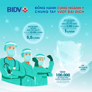 BIDV với chương trình "Đồng hành cùng ngành Y, chung tay vượt đại dịch"