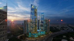 Dự án Sunshine KS Finance Hà Nội có tổng diện tích 52.095m2 với 5 tòa tháp.