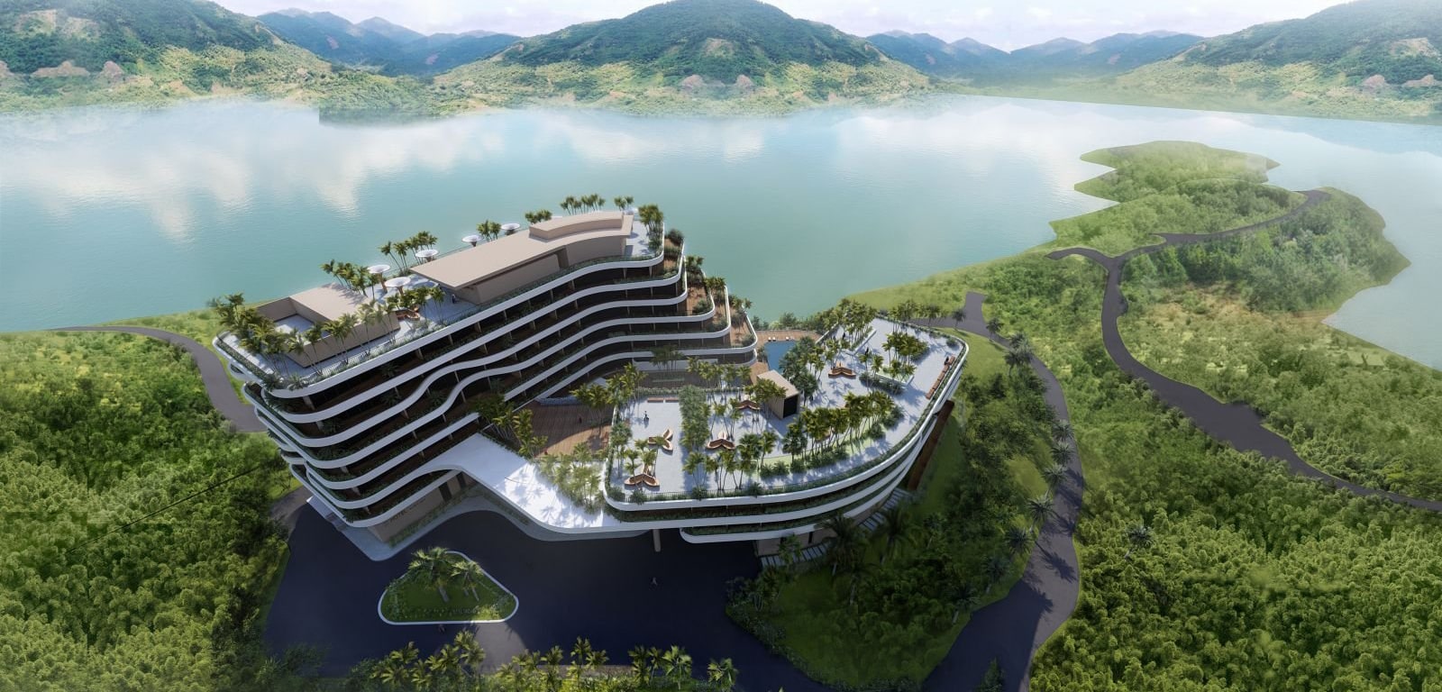 Cullinan Hòa Bình Resort tọa lạc ngay trên đảo Sung lớn
